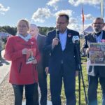 08.10.2023. Miedziana Góra. Konferencja posła Andrzeja Szejny / Fot. Ewelina Walczak - Radio Kielce