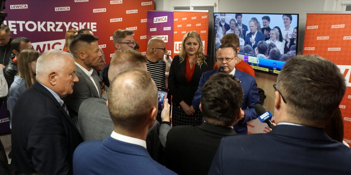 15.10.2023. Kielce. Sztab wyborczy Nowej Lewicy / Fot. Kamil Król - Radio Kielce