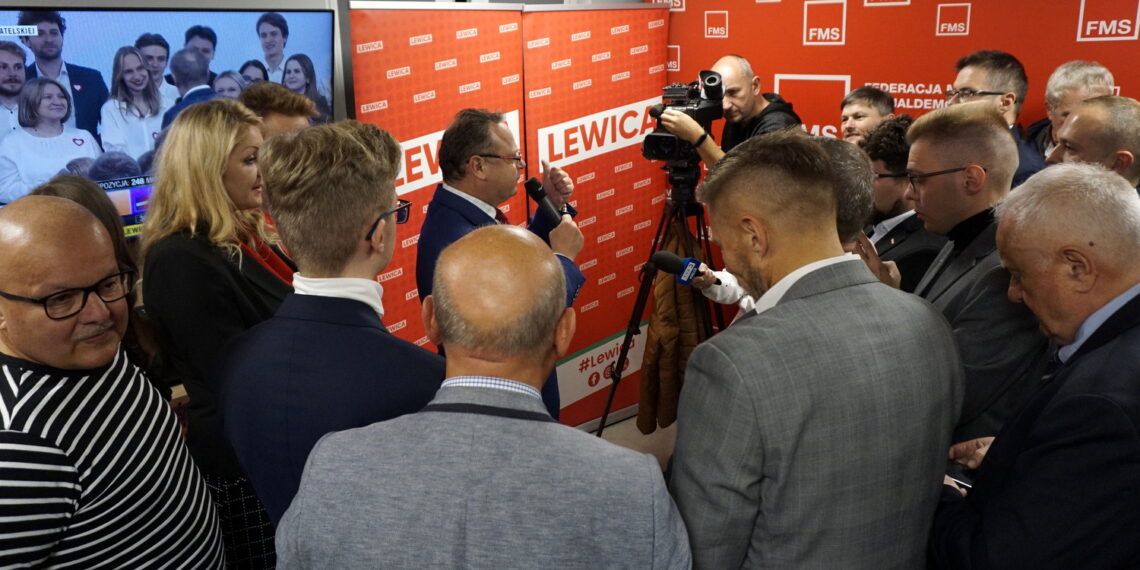 15.10.2023. Kielce. Sztab wyborczy Nowej Lewicy / Fot. Kamil Król - Radio Kielce