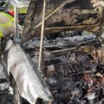 12.10.2023. Kielce. Pożar auta / źródło: policja