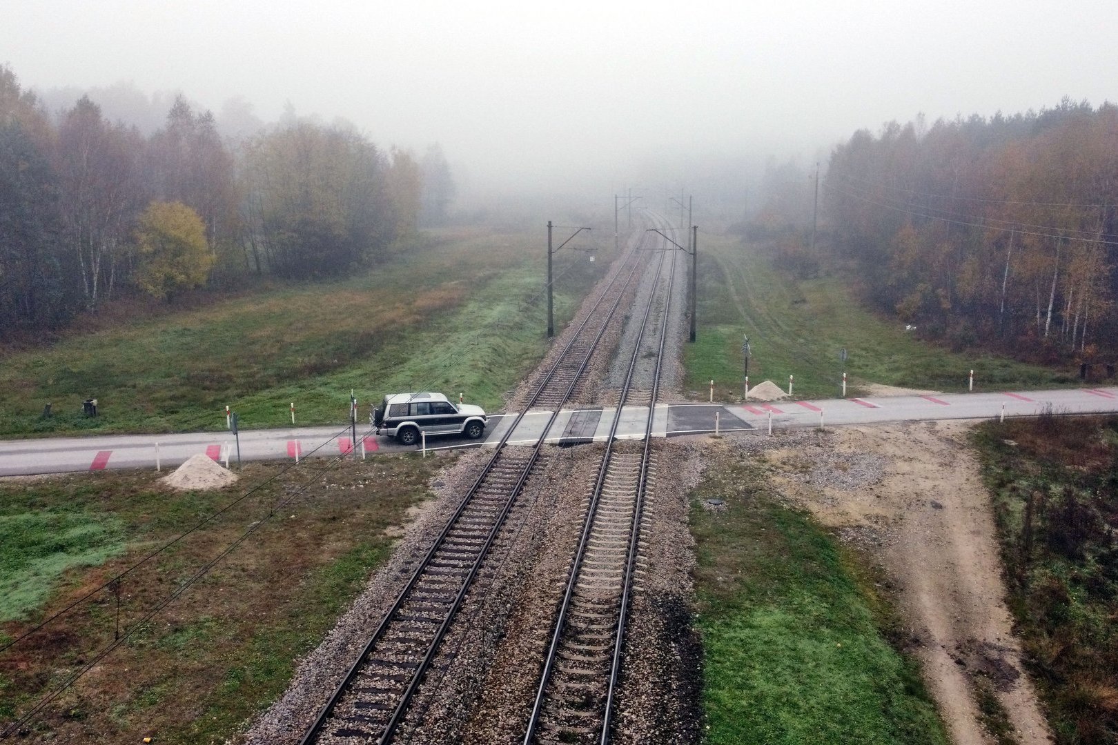 Przejazd kolejowo-drogowy w Mnichowie / Źródło: PKP PLK