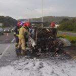 12.10.2023. Kielce. Pożar auta / źródło: policja