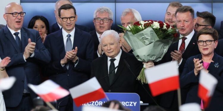 15.10.2023. Warszawa. Wybory parlamentarne 2023 / Fot. PAP/Paweł Supernak