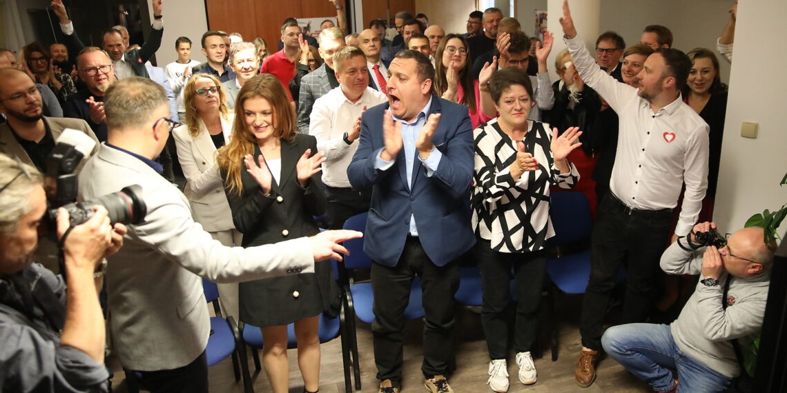 15.10.2023. Kielce. Sztab Platformy Obywatelskiej / Fot. Wiktor Taszłow - Radio Kielce