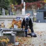 28.10.2023. Kielce. Sprzątanie grobów / Fot. Wiktor Taszłow - Radio Kielce
