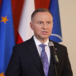 03.10.2023. Kielce. Świętokrzyski Urząd Wojewódzki. Na zdjęciu: Andrzej Duda - prezydent RP / Fot. Wiktor Taszłow - Radio Kielce
