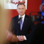 03.10.2023. Kielce. Świętokrzyski Urząd Wojewódzki. Na zdjęciu: Andrzej Duda - prezydent RP / Fot. Wiktor Taszłow - Radio Kielce