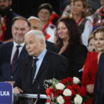 05.10.2023. Kazimierza Wielka. Wizyta Jarosława Kaczyńskiego – prezesa PiS / Fot. Wiktor Taszłow – Radio Kielce