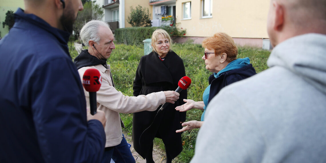 11.10.2023. Kielce. Interwencja Radia Kielce. Blok przy ulicy Elizy Orzeszkowej 40. / Fot. Wiktor Taszłow - Radio Kielce