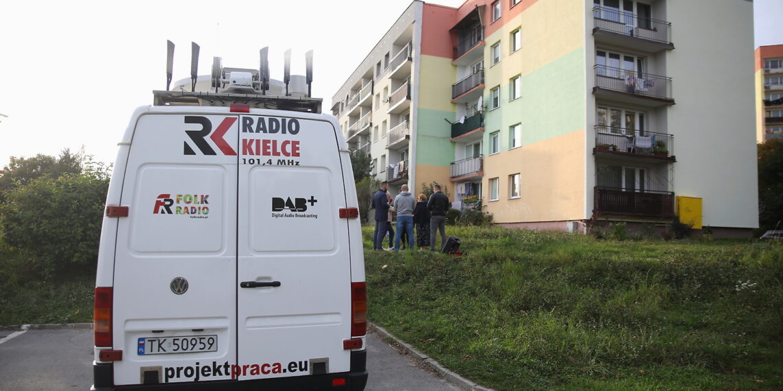 11.10.2023. Kielce. Interwencja Radia Kielce. Blok przy ulicy Elizy Orzeszkowej 40. / Fot. Wiktor Taszłow - Radio Kielce