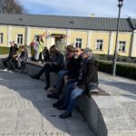 29.10.2023. Końskie. Spacer śladami koneckich Żydów / Fot. Magdalena Galas-Klusek - Radio Kielce