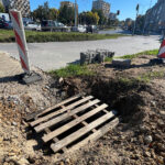 10.10.2023. Kielce. Skrzyżowanie alei Solidarności, ulicy Źródłowej, ulicy Sandomierskiej i alei Dziewięciu Wieków Kielc / Fot. Wiktor Taszłow – Radio Kielce