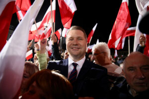 13.10.2023. Sandomierz. Spotkanie z mieszkańcami. Na zdjęciu: Przemysław Czarnek - minister edukacji i nauki / Fot. Wiktor Taszłow - Radio Kielce