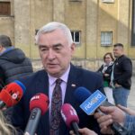 12.10.2023. Kielce. WDK. Konferencja prasowa w sprawie dofinansowania na remont WDK. Na zdjęciu: Andrzej Bętkowski - marszałek województwa świętokrzyskiego / Fot. Michał Kita – Radio Kielce