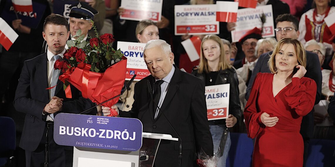 05.10.2023. Busko-Zdrój. Wizyta Jarosława Kaczyńskiego – prezesa PiS / Fot. Jarosław Kubalski – Radio Kielce