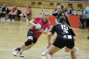 07.10.2023. Kielce. Mecz 3. kolejki Suzuki Korony Handball z UKS Dziewiątką Legnica. / Fot. Jarosław Kubalski - Radio Kielce