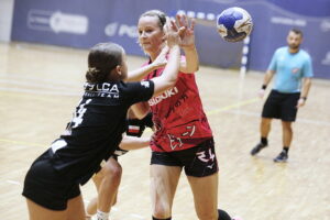 07.10.2023. Kielce. Mecz 3. kolejki Suzuki Korony Handball z UKS Dziewiątką Legnica. / Fot. Jarosław Kubalski - Radio Kielce