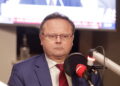 15.10.2023 Radio Kielce. Studio Polityczne. Na zdjęciu Andrzej Szejna - Nowa Lewica / Fot. Jarosław Kubalski - Radio Kielce