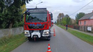 09.10.2023. Lipowe Pole Plebańskie. Pożar stodoły / Fot. Straż Pożarna