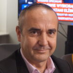 13.11.2023. Kielce. Studio Polityczne Radia Kielce. Na zdjęciu: Piotr Kisiel - Suwerenna Polska / Fot. Kamil Król - Radio Kielce