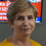 13.11.2023. Kielce. Studio Polityczne Radia Kielce. Na zdjęciu: Grażyna Adydan - Polska 2050 / Fot. Kamil Król - Radio Kielce