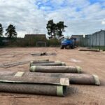 15.11.2023. Morawica. Remont boiska przy Zespole Placówek Oświatowych w Morawicy / Fot. Daniel Czwartosz - Radio Kielce