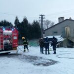 30.11.2023. Miedziana Góra. Pożar na fermie kurzej / źródło: PSP Kielce
