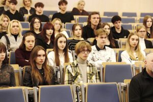 15.11.2023. Kielce. Politechnika Świętokrzyska. Konferencja na temat szczegółów projektu Dziś Uczeń - Jutro Student / Fot. Jarosław Kubalski Radio Kielce