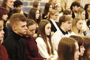 15.11.2023. Kielce. Politechnika Świętokrzyska. Konferencja na temat szczegółów projektu Dziś Uczeń - Jutro Student / Fot. Jarosław Kubalski Radio Kielce