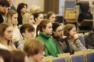 15.11.2023. Kielce. Politechnika Świętokrzyska. Konferencja na temat szczegółów projektu Dziś Uczeń - Jutro Student / Fot. Jarosław Kubalski Radio Kielce