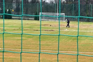 24.11.2023. Kielce. Modernizacja boiska treningowego Akademii Piłkarskiej Korony Kielce przy ulicy Ściegiennego / Fot. Jarosław Kubalski - Radio Kielce