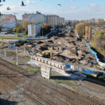 Radom. Budowa wiaduktu drogowego nad torami kolejowymi, pod którym ma powstać nowy przystanek kolejowy / Fot. PKP PLK