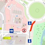 Kielce. Ulica biskupa Kaczmarka. Nowa organizacja ruchu / źródło: MZD Kielce