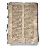 Fot. Wojciech Broda - koordynator projektu konserwacyjnego dla zbiorów z Biblioteki Kapituły Kolegiaty w Opatowie