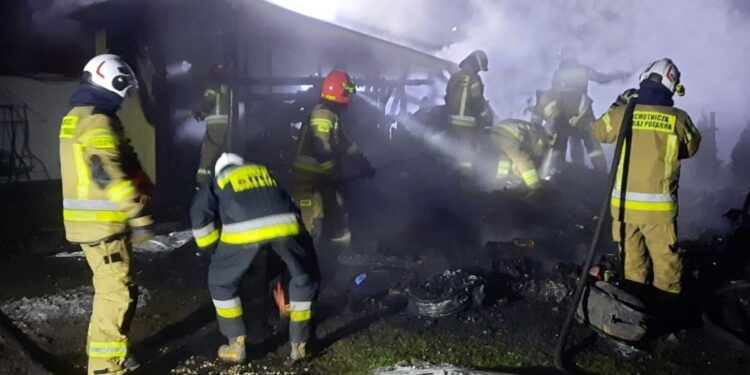 Groźny pożar w gminie Stąporków