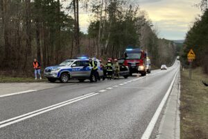 30.12.2023. Krynki. Wypadek / Fot. Patryk Wójcik - Radio Kielce