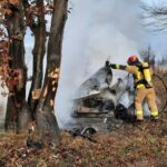 29.12.2023. Dęba. Wypadek / źródło: PSP Końskie