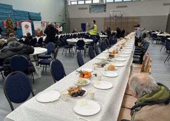 23.12.2023. Skarżysko-Kamienna. Spotkanie świąteczne dla potrzebujących / Fot. Patryk Wójcik - Radio Kielce