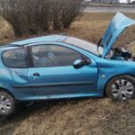 Dachowanie na ekspresówce. Małżeństwo w szpitalu