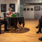 05.12.2023. Kielce. Plany Kieleckiego Centrum Kultury. Na zdjęciu (od lewej); Artur Wijata – zastępca dyrektora KCK, Agata Klimczak-Kołakowska – p.o. dyrektora KCK. / Fot. KCK