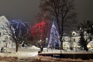 Sandomierz. Świąteczne iluminacje / Fot. Grażyna Szlęzak - Radio Kielce