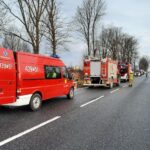 29.12.2023. Dęba. Wypadek / źródło: PSP Końskie