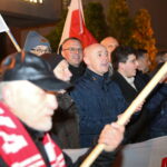 20.12.2023. Kielce. Protest przed siedzibą TVP3 Kielce. / Fot. Wiktor Taszłow - Radio Kielce