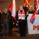 20.12.2023. Kielce. Protest przed siedzibą TVP3 Kielce. / Fot. Wiktor Taszłow - Radio Kielce