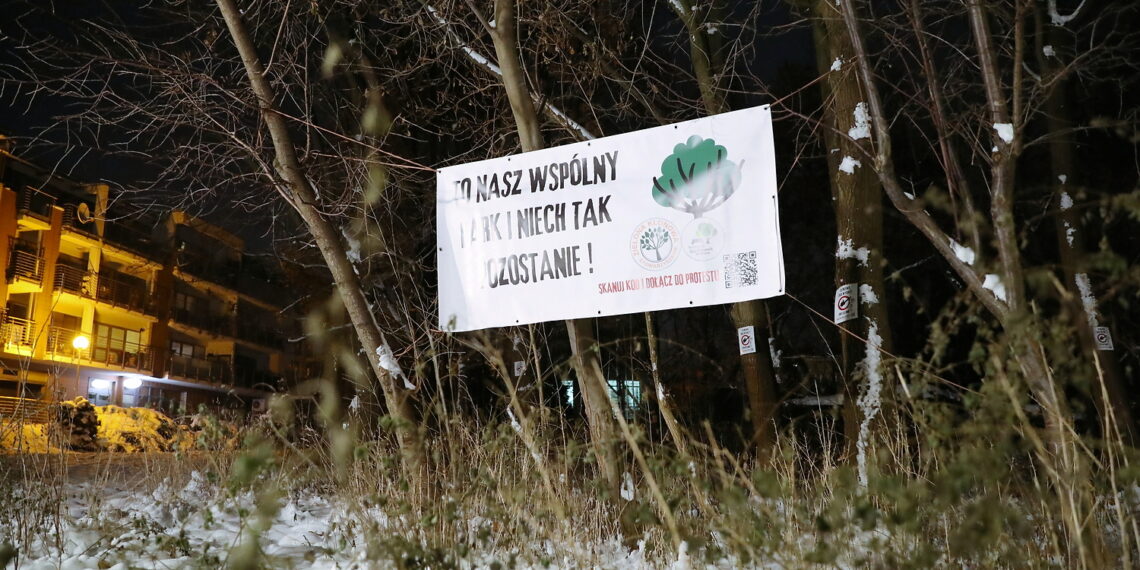 06.12.2023. Kielce. Protest mieszkańców ulicy Klonowej. / Fot. Wiktor Taszłow - Radio Kielce