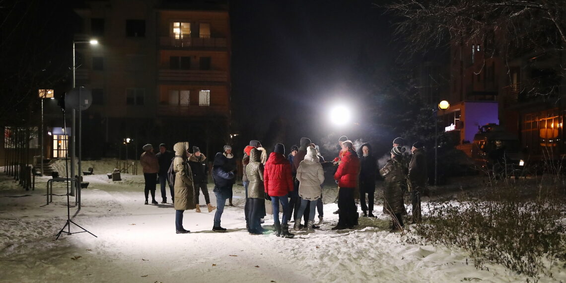 06.12.2023. Kielce. Protest mieszkańców ulicy Klonowej. / Fot. Wiktor Taszłow - Radio Kielce