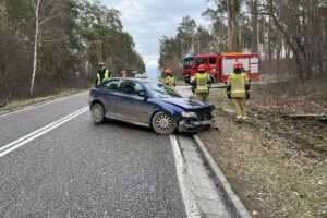 30.12.2023. Krynki. Wypadek / Fot. Patryk Wójcik - Radio Kielce