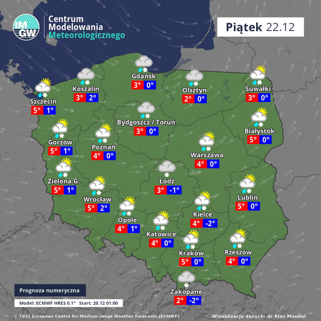 Zoltan przyniesie wiatr i deszcz, a w Wigilię ... [PROGNOZA POGODY] - Radio Kielce