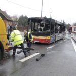 17.12.2023. Kielce. Pożar autobusu. / Fot. Jarosław Kubalski - Radio Kielce
