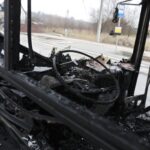 17.12.2023. Kielce. Pożar autobusu. / Fot. Jarosław Kubalski - Radio Kielce